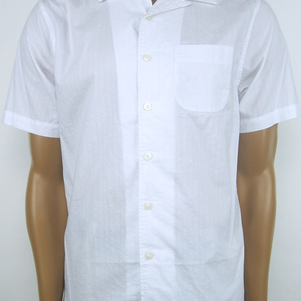 CREMIEUX Classics Short Sleeve Button Front White